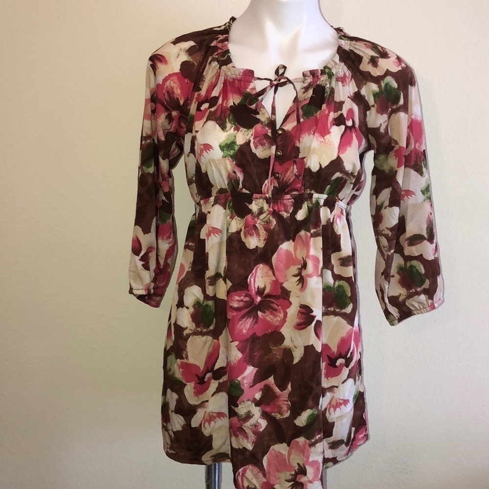 Motherhood maternity floral blouse size S